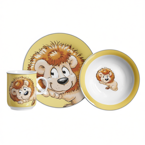 Vajilla Infantil Happy Zoo León, Juego de 3 Platos para Niños - Product Image 2