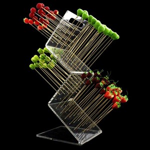 Acrylic rõ ràng Lollipop Rack hiển thị bán lẻ tự chọn thực phẩm Raiser & Kẹo tầng hiển thị lưu trữ đứng Carton Đóng Gói - Product Image 1