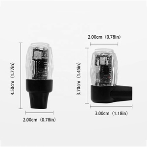 Lumières de style automobile, lampe de moyeu, lumière LED pour <span class=keywords><strong>valve</strong></span> de pneu de moto, vélo, <span class=keywords><strong>voiture</strong></span>, capuchon de <span class=keywords><strong>valve</strong></span> <span class=keywords><strong>lumineux</strong></span> - Product Image 3