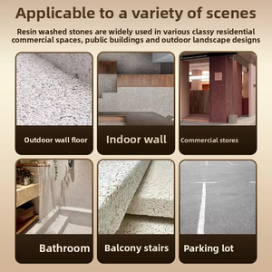 Prix de gros Pierre de lavage en résine Bonne étanchéité Performance Protection UV Pebble Wash Stone <span class=keywords><strong>Peinture</strong></span> en résine - Product Image 5