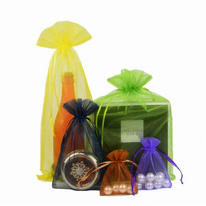 24 couleurs, 7x9, 9x12, 13x18 cm, emballage pour bijoux, pochette cadeau en <span class=keywords><strong>organza</strong></span>, sac en <span class=keywords><strong>organza</strong></span> blanc avec cordon de serrage, vente en gros, grand format <span class=keywords><strong>10x15</strong></span> avec logo - Product Image 3