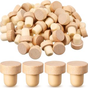 T-Shape Stopper <strong>Corks</strong> Wooden Stoppers Reusable Wine <strong>Corks</strong> Sealing Plug <strong>Bottle</strong> for Beer <strong>Bottles</strong> Craft Homemade - Product Image 1