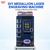 Distributeur automatique de pièces de monnaie souvenirs touristiques à gravure laser DIY, gestion basée sur le cloud SDK, écran tactile en acier inoxydable
