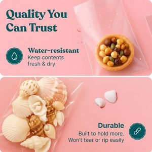 4 X 6 Cellophane <b>Bags</b> Self Sealing Food Grade For Baked Goods Packaging - Product Image 3