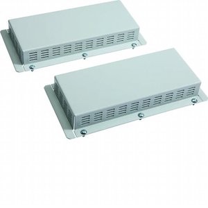 FZ403WP Piastra di ventilazione preforata Hager per piastra di passaggio cavi FZ402, larghezza 3,5 cm, altezza 12,5 cm - Product Image 1