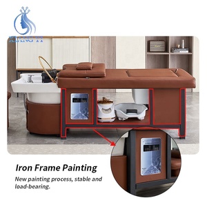 Salón de belleza personalizado muebles cabeza <span class=keywords><strong>spa</strong></span> masaje champú cama baño de pies y pedicura cama de lavado de pelo - Product Image 5