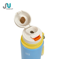 Termo Clásico de Acero Inoxidable de 500ML con Filtro para Té, Tapa Pop-Up, Cordón Portátil y Base Anticaída para Exteriores, Hogar y Oficina