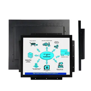 All-in-one 15 17 19 inch LCD Industrial Touch Screen PC / industrial touch all in one pc with Linux System