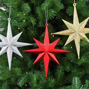 Christmas <b>Tree</b> Pendant <b>Ornaments</b> Octagonal Star Christmas <b>Tree</b> <b>Ornament</b> Star for Winter Christmas Holiday <b>Tree</b> Decorations - Product Image 1