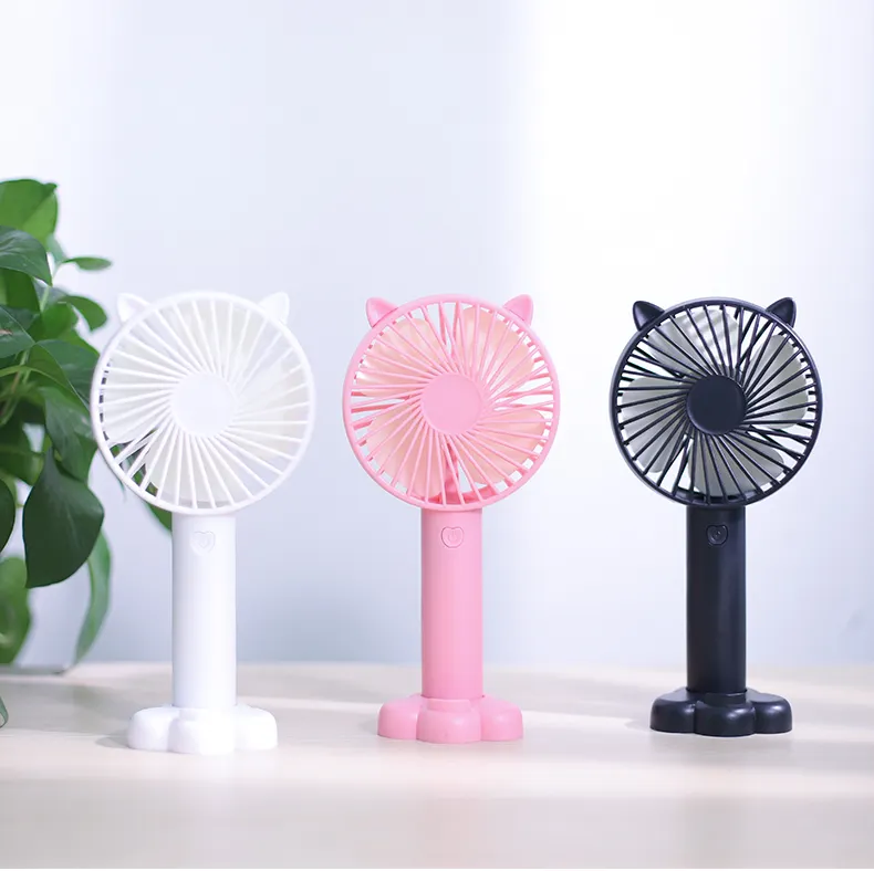 Strength Factory Produce USB Fan Mini Rechargeable Hand Held Fan Mini Portable Fan with Phone Holder Exclusive