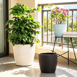 Pots de fleurs <span class=keywords><strong>en</strong></span> plastique, style luxe léger, multi-tailles, pour balcon intérieur - Product Image 3