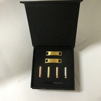 Attaches et embouts de lacets de luxe avec boîte d'emballage personnalisée, ensemble d'accessoires pour lacets
