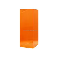 Support coloré présentoir Cube piédestal haut colonne acrylique Art Sculpture Lucite Stand