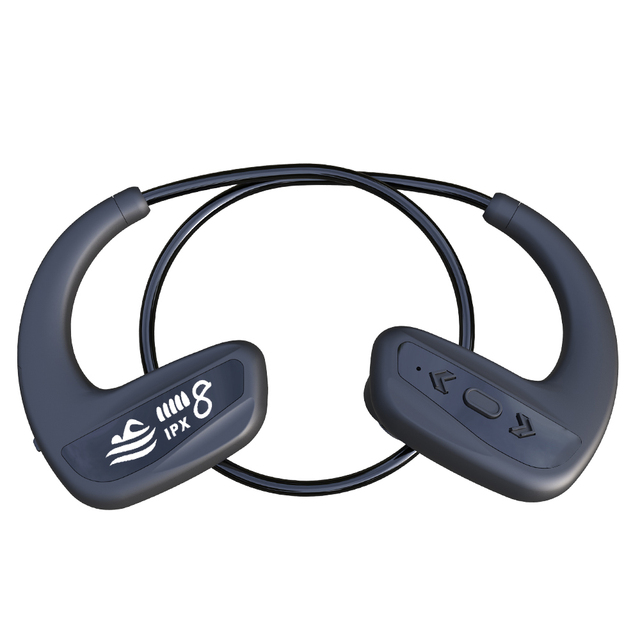 IPX8 Waterproof Swimming Earbuds Bluetooth 5.3 Sports Headphones Wireless Earphones with LED Battery Display