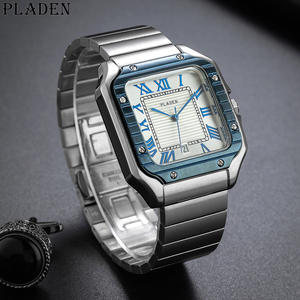 Montre en alliage pour hommes de haute qualité avec personnalité carrée et généreuse montre à quartz pour hommes PLADEN <span class=keywords><strong>V364</strong></span> - Product Image 1