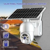 Caméra intelligente extérieure sans fil Panneau solaire Batterie Caméra de sécurité Vision nocturne 4G Système de caméra CCTV à énergie solaire