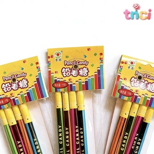 Bonbons <span class=keywords><strong>en</strong></span> forme de crayon, collation rétro amusante avec des cubes de <span class=keywords><strong>sucre</strong></span> colorés, <span class=keywords><strong>emballés</strong></span> individuellement, bonbons nostalgiques pour les fêtes d'enfants - Product Image 3