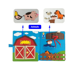 Montessori หนังสือสำหรับเด็กวัยหัดเดิน10หน้ารู้สึกหนังสือแพทย์ที่เงียบสงบรู้สึกว่าไม่ว่างสำหรับเด็กการศึกษาผ้าของเล่น - Product Image 4