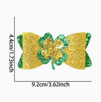 Pinces à cheveux Shamrock Bow Style régulières, kits de carnaval extérieur, thème irlandais de la Saint-Patrick, multi-éléments