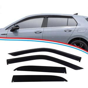Déflecteurs de fenêtre de soleil de pluie de visière de porte de voiture acrylique pour Volkswagen <span class=keywords><strong>Golf</strong></span> MK7 - Product Image 1