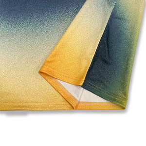 Custom Street Retro Soccer Jersey Patchwork Print Logo Breathable <b>Polyester</b> Knit Polo Soccer <b>T</b>-<b>Shirt</b> - Product Image 5