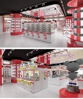 Mini-grue à pinces commerciale pleine grandeur pour attrape-jouets, thème maison de poupées, pour centre de divertissement familial (FEC) et centre commercial