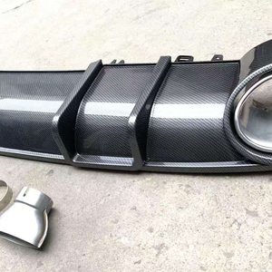 Diffuseur de pare-chocs arrière, kit carrosserie de style RS4, accessoires pour <span class=keywords><strong>Audi</strong></span> <span class=keywords><strong>A4</strong></span> 2017-2019 B9, matériau plastique - Product Image 2