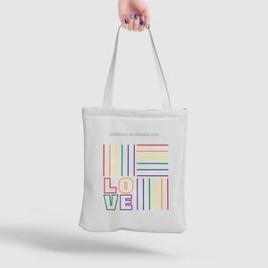 DLBZ LGBTQ Wholesale Cheap Fashion Reusable Eco Friendly Pride Day Custom Canvas <b>Tote</b> Shopping <b>Bag</b> with Rope Handle - Product Image 3