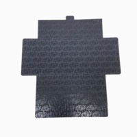 Boîte en papier de style enveloppe noire, enveloppe pliante à fentes pour l'emballage de cartes/gants/masques, boîte enveloppe personnalisée