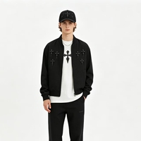 Casquette de baseball vintage de luxe sportive 5 panneaux en polyester/coton noire avec strass, broderie croix, fleur de prunier chinoise et motif léopard à pois