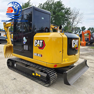 รถขุดขนาดเล็ก CAT 305.5E2 น้ำหนัก 5.5 ตัน พร้อมบุ้งกี๋ขุด สีเหลือง อุปกรณ์ก่อสร้างมือสอง - Product Image 1