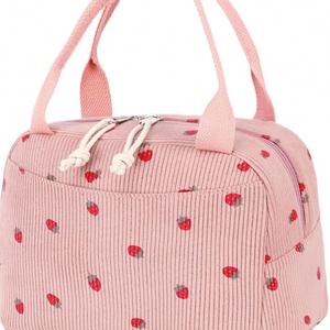 Bolsa de almuerzo de pana de gran capacidad con paquete de hielo para viajes de negocios, excursiones de primavera, picnics, bolsa Bento - ¡Novedad en Amazon! - Product Image 4