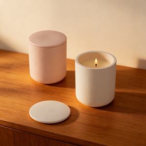 Nordic Unique Luxury Handmade <b>Large</b> Ceramic Jar Non Toxic Soy Wax <b>Scented</b> <b>Candle</b> for Thanksgiving & Christmas Wholesale - Product Image 2