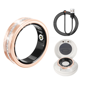 Anillo Inteligente V6 de Lujo, Monitor de Actividad Física, Sueño y Salud, Contador de Pasos, Calorías, Reloj Despertador, Resistente al Agua IP68, Android, para Damas - Product Image 2