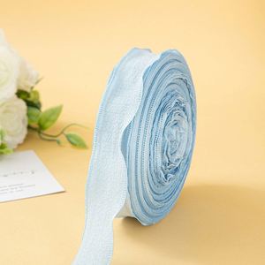 ริบบิ้นขอบหยักนุ่ม 2.5 ซม. สำหรับห่อช่อดอกไม้ กล่องของขวัญ บรรจุภัณฑ์ 50 หลา/ม้วน ลดราคา - Product Image 4