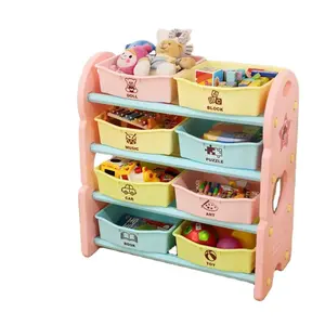 2024 Manufacturer Wholesale Kids Toy Organizer Storage Rectangle Plastic Toy Organizer Furniture