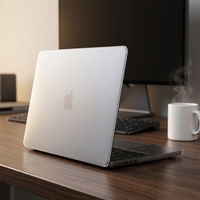 Étui pour ordinateur portable en PP mat givré pour MacBook Air Pro, emballage personnalisé en couleur, faible MOQ disponible