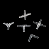 Connecteur de tuyau d'air pour aquarium 4,5 mm, type T/Y/Croisé/L, raccord en plastique à diamètre égal pour accessoires de pompe à air d'aquarium