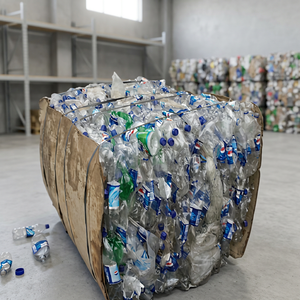 เศษขวดพลาสติก HDPE/LDPE PET ล้างทำความสะอาดแล้ว โปร่งใส เกรด A น้ำหนัก 200 กิโลกรัม/BAE แอฟริกาใต้ ยี่ห้อ KBS สำหรับทำเส้นใย - Product Image 2