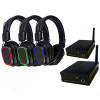 Casque DJ OMfoX Qualcomm à 3 canaux lumineux, circum-auriculaire, pour Silent Disco, avec suppression du bruit ENC, Type-C, Bluetooth 5.5 – Meilleures ventes
