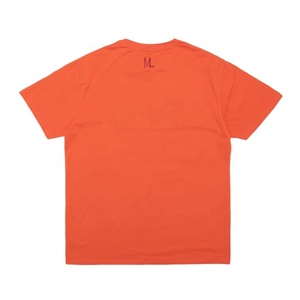 T-<span class=keywords><strong>shirt</strong></span> en coton personnalisé pour <span class=keywords><strong>homme</strong></span> avec patch brodé carte du monde, streetwear, col rond, manches courtes, décontracté, <span class=keywords><strong>orange</strong></span> - Product Image 6