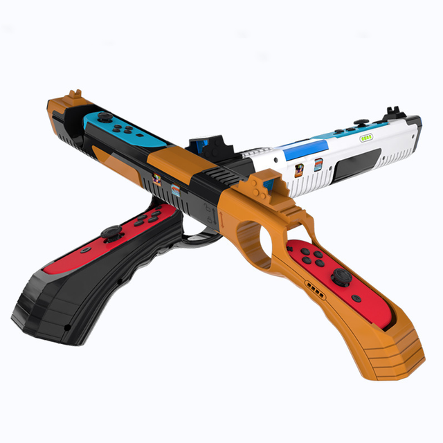 Wholesale Handgrip Detached Motion Shooting Game Gun Grips With 4 Slots for Nintend Switch Joy-Cons Grip