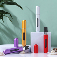 Mini Atomiseur de Voyage en Aluminium Personnalisable, Rechargeable, avec Pompe à Col, pour Huiles Essentielles