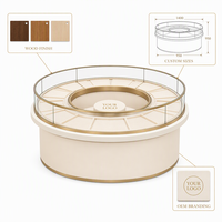 Vitrine de Luxe pour Bijoux en Verre Trempé avec Cadre en Acier Inoxydable, Éclairage LED, Design Écologique, Durable et Recyclable pour la Vente au Détail