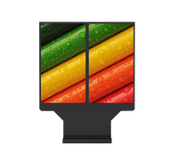 Vente chaude 3x55 pouces Triple écran Lcd Digital Drive-thru Menu Boards Outdoor Advertising Lcd Display