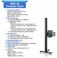 Testeur de phares de véhicule BOSCAR MQD-3C avec certification CE, 50W, 220V, ajustement universel, garantie de 24 mois