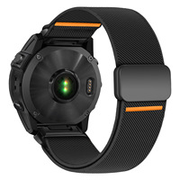 Tali Jam Tangan Elastis Lembut 22mm dengan Gesper Magnetik, Tali Jam Olahraga 26mm untuk Garmin Fenix 8 7 6 7x 7s