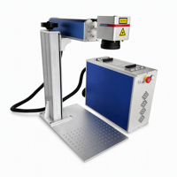 Machine de marquage laser à fibre portable de table, nouvelle génération, 20W, pour plastique, alliage d'aluminium, composants électroniques, logo (compatible DXF)