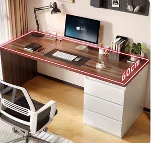 Escritorio de madera maciza <span class=keywords><strong>con</strong></span> cajón, cómoda, escritorio integrado, dormitorio, <span class=keywords><strong>mesa</strong></span> de <span class=keywords><strong>estudio</strong></span> sencilla para el hogar, combinación de estantería - Product Image 6