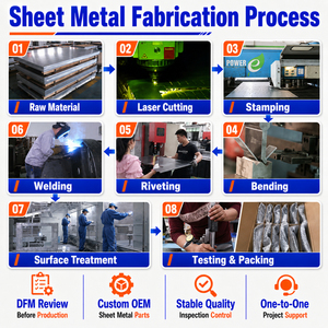 Services de fabrication sur mesure de tôlerie OEM : pièces en laiton, aluminium, cuivre, acier inoxydable, pliage, estampage, soudage - Product Image 3